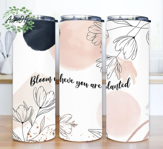 Boho 20oz Sublimation Tumbler Designs, Wildflower Png, Flower Quote Png, Bloom Where You Are Planted Png, Plant Png, Flower Png, Floral Png Sublimation AdriOP 