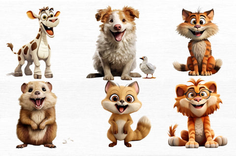 Boho Baby Animal single Clipart Sublimation Regulrcrative 