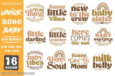 Boho Baby Bundle Sublimation Creativeart88 