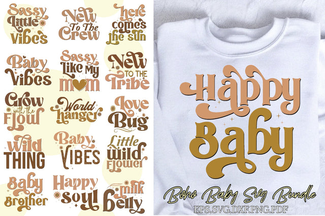 Boho Baby Bundle SVG Creativeart88 