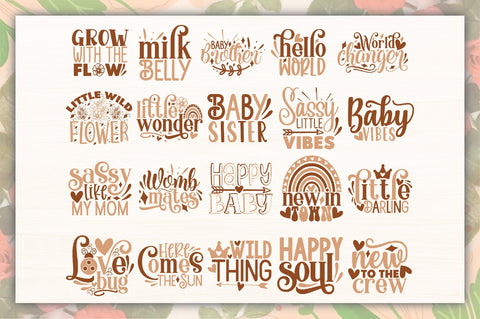 Boho Baby SVG Bundle SVG Ariyan 