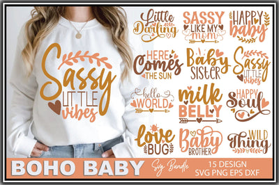 Boho Baby SVG Bundle SVG Ariyan 