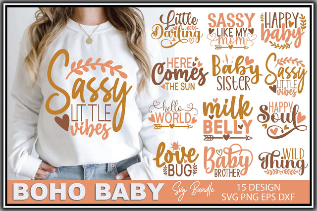 Boho Baby SVG Bundle SVG Ariyan 