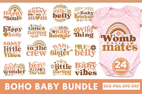 Boho Baby SVG Bundle SVG DESIGNISTIC 