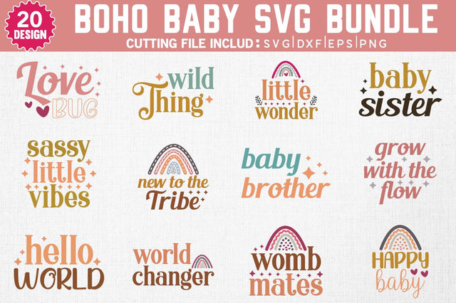 Boho Baby SVG Bundle SVG md faruk hossain 
