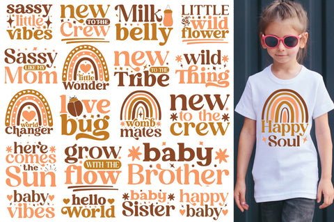Boho Baby SVG Bundle SVG Regulrcrative 