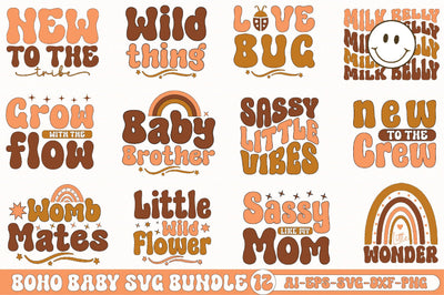 Boho Baby Svg Bundle SVG SVGista 