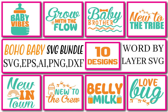 Boho Baby SVG Bundle Vol. 2 SVG Craftlabsvg24 