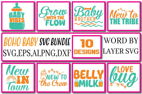 Boho Baby SVG Bundle Vol. 2 SVG Craftlabsvg24 