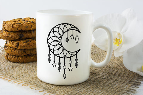 Boho Dreamer SVG, Moon SVG Dream catcher, Dreamcatcher SVG. SVG Elinorka 