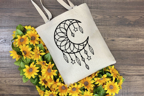 Boho Dreamer SVG, Moon SVG Dream catcher, Dreamcatcher SVG. SVG Elinorka 