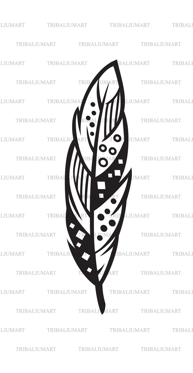 Boho feather SVG TribaliumArtSF 