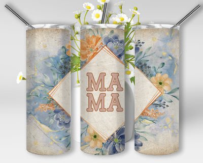 Boho Floral Mama Tumbler for Mother's Day, Floral Mama Design Png, Boho Mama Sublimation Designs, Mothers Day Tumbler, Instant Download Sublimation WillowSageDesign 