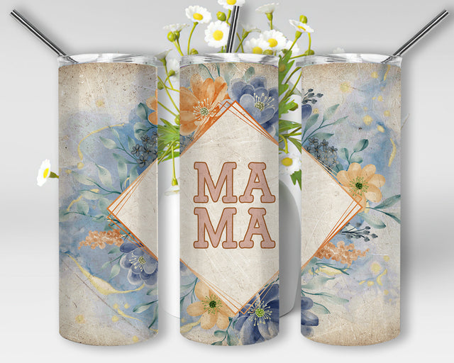 Boho Floral Mama Tumbler for Mother's Day, Floral Mama Design Png, Boho Mama Sublimation Designs, Mothers Day Tumbler, Instant Download Sublimation WillowSageDesign 