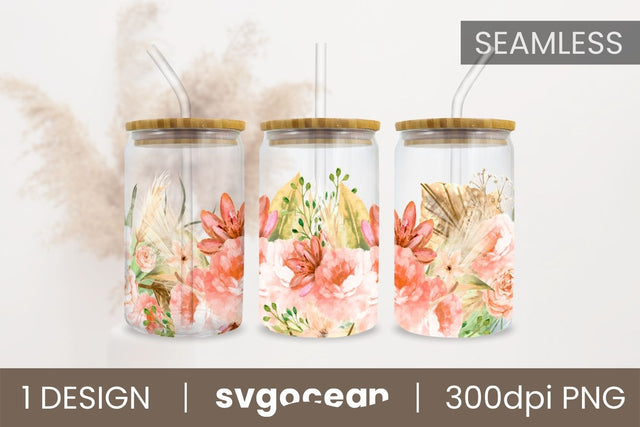 Boho Flowers Wrap Sublimation Sublimation SvgOcean 
