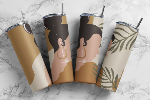 Boho Girl Tumbler Design, Girl Tumbler Png, Boho 20oz Skinny Tumbler, Boho Sublimation Design for Straight, Instant Download Sublimation Rabbitmakies 