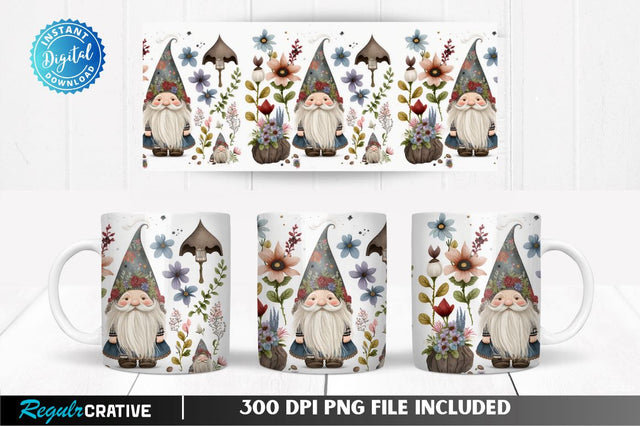 Boho Gnome 11, 12 & 15 Oz Mug Sublimation Sublimation Regulrcrative 