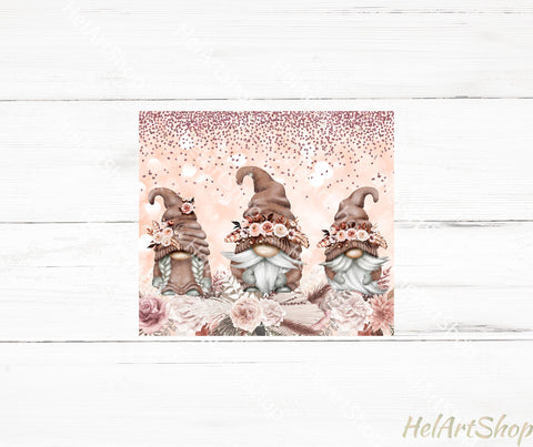Boho Gnomes Tumbler PNG | Sublimation PNG Sublimation _HelArtShop_ 