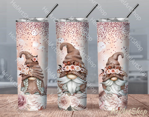 Boho Gnomes Tumbler PNG | Sublimation PNG Sublimation _HelArtShop_ 