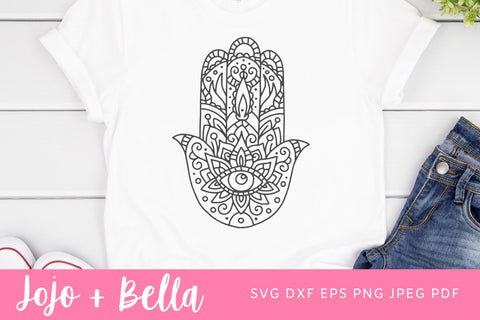 Boho Hand SVG, Palm Reading SVG, Files for Cricut, Palmistry , Chiromancy Clipart, Witch, illustration, Divination Hand Svg spiritual art SVG Jojo&Bella 