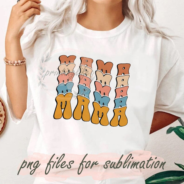 Boho Mama Mama Mama Png, Mom Life Png, Floral Mom Design, Sublimation Designs, Mothers Day Png, Png For Shirt Digital Download Sublimation PrintingLife 