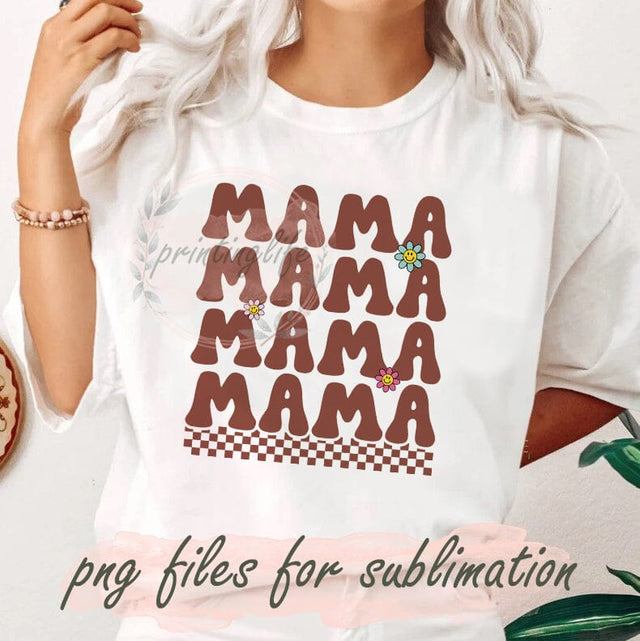 Boho Mama Mama Mama Png, Mom Life Png, Floral Mom Design, Sublimation Designs, Mothers Day Png, Png For Shirt Digital Download Sublimation PrintingLife 