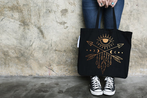 Boho moon celestial, boho arrow, tribal svg, mystical magic SVG Digital Rainbow Shop 