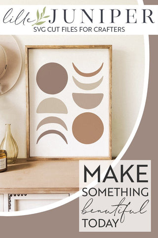 Boho Moons SVG | Wood Sign SVG SVG LilleJuniper 