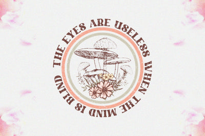 Boho Mushroom Quote Sublimation Sublimation Jagonath Roy 