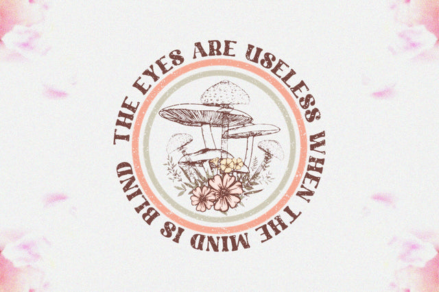 Boho Mushroom Quote Sublimation Sublimation Jagonath Roy 