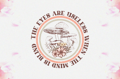 Boho Mushroom Quote Sublimation Sublimation Jagonath Roy 