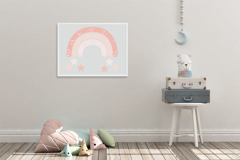 Boho nursery clipart set. Baby wall décor Sublimation LuckyTurtleArt 