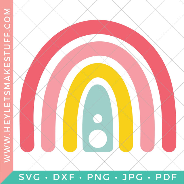 Boho Rainbow 1 SVG Hey Let's Make Stuff 