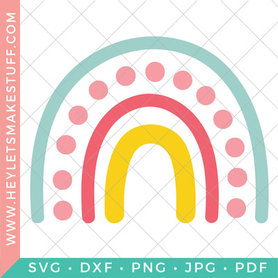 Boho Rainbow 2 SVG Hey Let's Make Stuff 