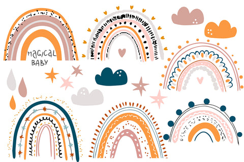 Boho Rainbow Bundle SVG Svgcraft 