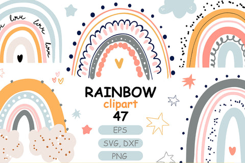Boho Rainbow Bundle SVG Svgcraft 