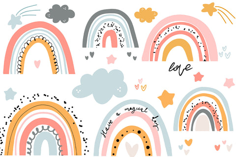 Boho Rainbow Bundle SVG Svgcraft 