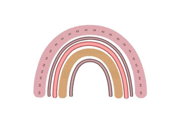 Boho Rainbow Embroidery Design, 5 Sizes Embroidery/Applique DESIGNS Nino Nadaraia 