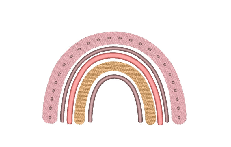 Boho Rainbow Embroidery Design, 5 Sizes Embroidery/Applique DESIGNS Nino Nadaraia 