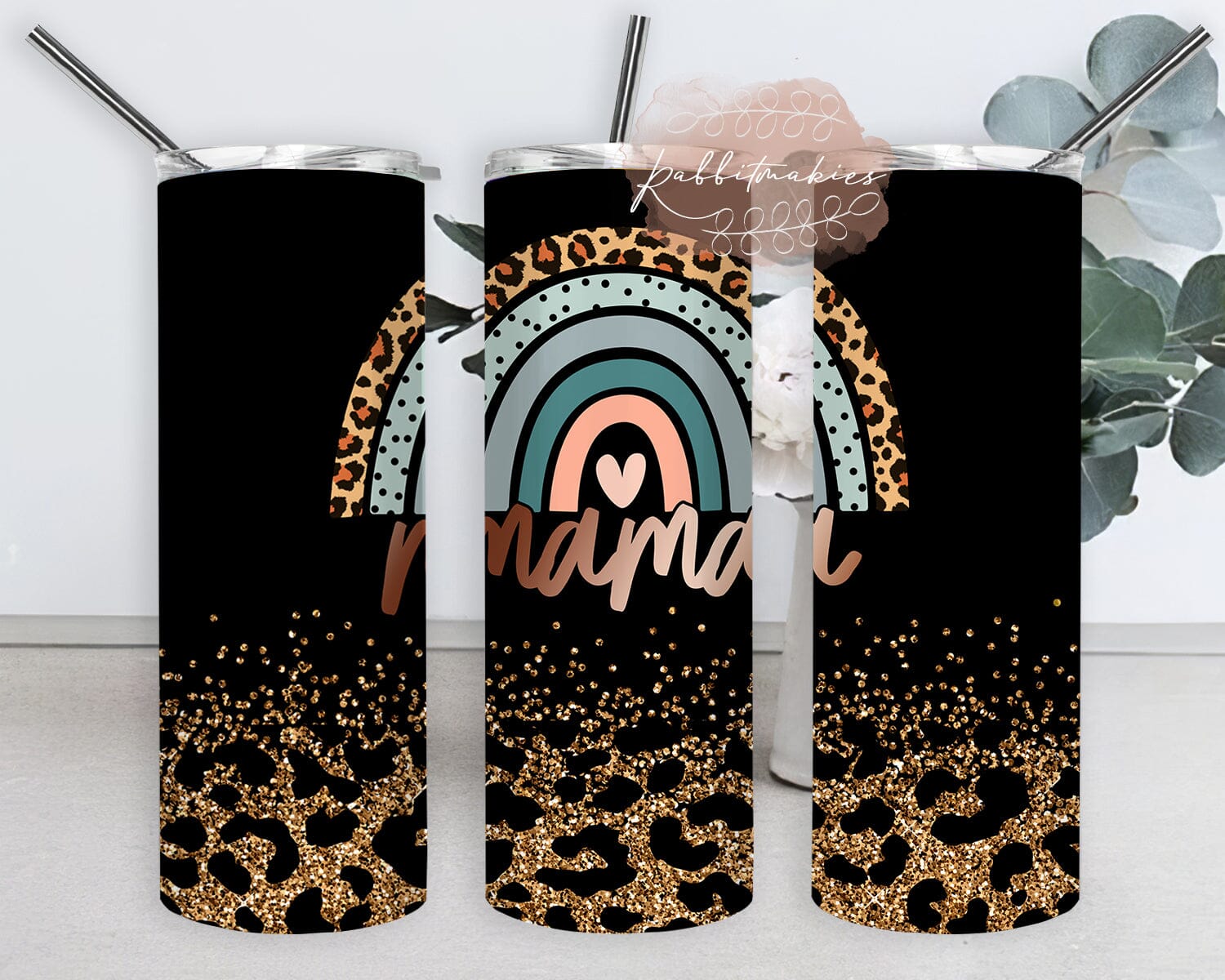 Boho Mama Tumbler Template, Mama Glitter 20oz Skinny Tumbler, Copper  Tropical Leaves Tumbler Wrap, Mama Tumbler With Lid And Straw, Mother's Day  Gift, Instant Download - So Fontsy