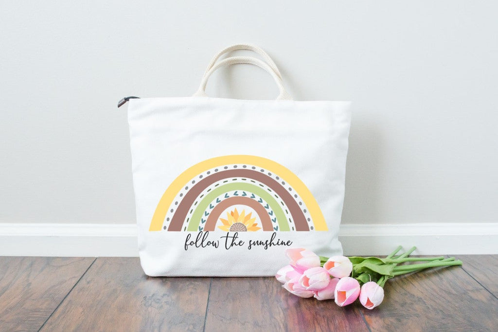 Boho Rainbow | Rainbow Sunflower SVG PNG - So Fontsy