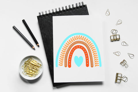 Boho Rainbow SVG Bundle SVG Regulrcrative 