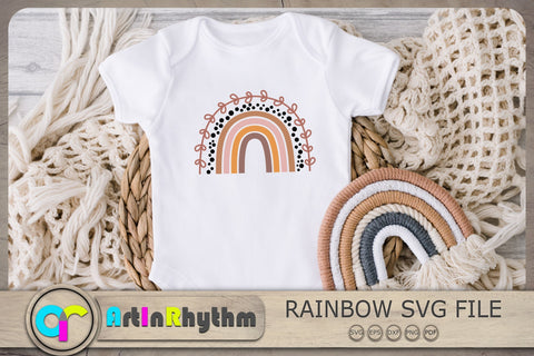 Boho Rainbow Svg, Rainbow Clipart, Rainbow Svg, Rainbow Svg Files SVG Artinrhythm shop 