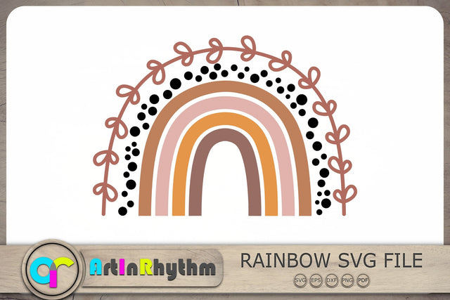 Boho Rainbow Svg, Rainbow Clipart, Rainbow Svg, Rainbow Svg Files SVG Artinrhythm shop 