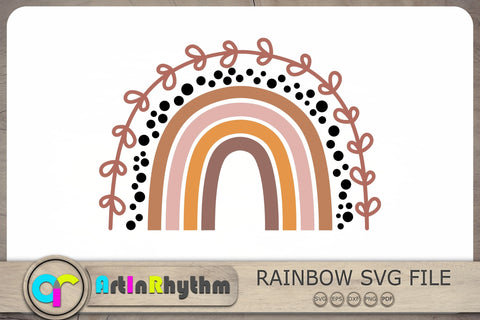 Boho Rainbow Svg, Rainbow Clipart, Rainbow Svg, Rainbow Svg Files SVG Artinrhythm shop 