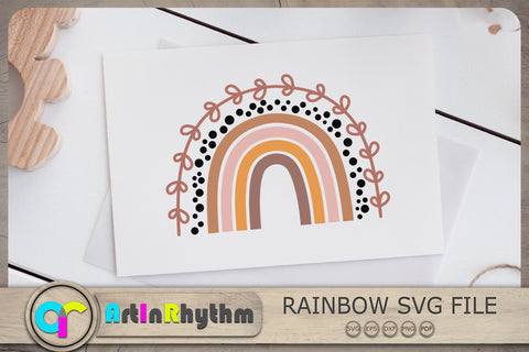 Boho Rainbow Svg, Rainbow Clipart, Rainbow Svg, Rainbow Svg Files SVG Artinrhythm shop 