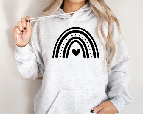 Boho Rainbow SVG, Rainbow Clipart, Rainbow with Heart Cut File, Digital Download, Cricut, Silhouette Cut File SVG MD mominul islam 