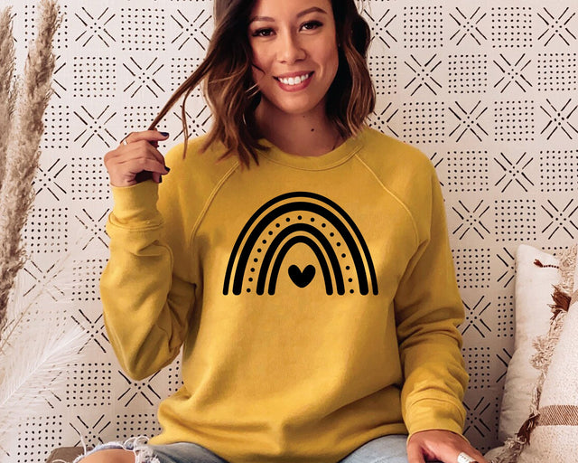 Boho Rainbow SVG, Rainbow Clipart, Rainbow with Heart Cut File, Digital Download, Cricut, Silhouette Cut File SVG MD mominul islam 