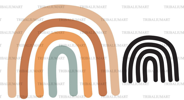 Boho rainbow SVG TribaliumArtSF 