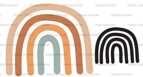 Boho rainbow SVG TribaliumArtSF 